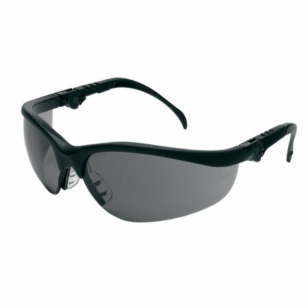 MCR SAFETY Glasses, Klondike KD3 Gray AF Lenses, 12PK KD312AF